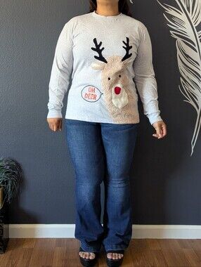 Holiday Time Oh Deer Sweater